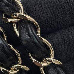 مملوكة مسبقًا Chanel Matelasse Bowling 2Way Handbag Black Calf Leather