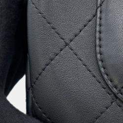 مملوكة مسبقًا Chanel Matelasse Bowling 2Way Handbag Black Calf Leather