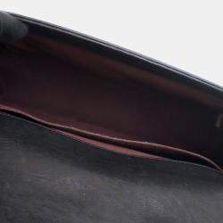 مملوكة مسبقًا Chanel Black Old Medium Quilted Crumpled Calfskin Studded Boy Flap