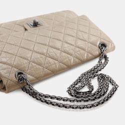 مملوكة مسبقًا Chanel Brown Reissue 2.55 Aged Calfskin Double Flap 226