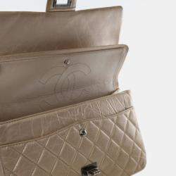 مملوكة مسبقًا Chanel Brown Reissue 2.55 Aged Calfskin Double Flap 226