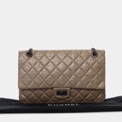 مملوكة مسبقًا Chanel Brown Reissue 2.55 Aged Calfskin Double Flap 226
