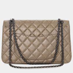مملوكة مسبقًا Chanel Brown Reissue 2.55 Aged Calfskin Double Flap 226
