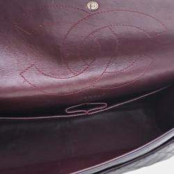 Pre Owned Chanel Black Reissue 2.55 Aged Calfskin Double Flap 227