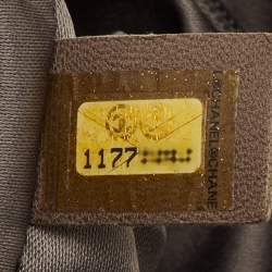 Pre Owned Chanel Rodeo Drive XL Metallic Silver Perforated Leather Bag