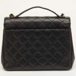 مملوكة مسبقًا Chanel Business Affinity Large Black Quilted Caviar Leather Flap Bag