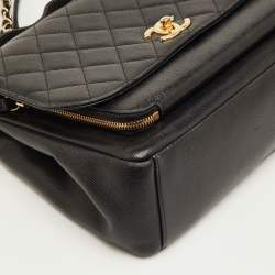 مملوكة مسبقًا Chanel Business Affinity Large Black Quilted Caviar Leather Flap Bag