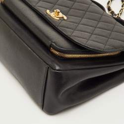 مملوكة مسبقًا Chanel Business Affinity Large Black Quilted Caviar Leather Flap Bag