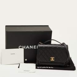 مملوكة مسبقًا Chanel Business Affinity Large Black Quilted Caviar Leather Flap Bag