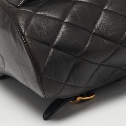 مملوكة مسبقًا Chanel Duma Choco Brown Quilted Leather Backpack