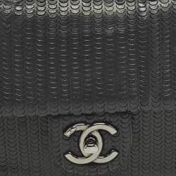 Pre Owned حقيبة شانيل كلاسيك جلد وردي مبطن صغيرة بقلاب مزدوج