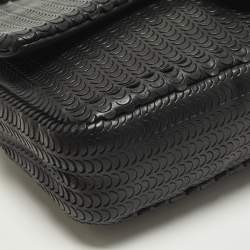 Pre Owned حقيبة شانيل كلاسيك جلد وردي مبطن صغيرة بقلاب مزدوج