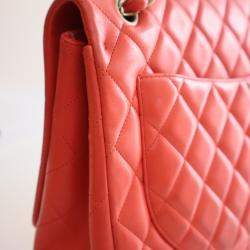 Pre Owned Chanel Maxi Lambskin Classic Single Flap Bag
