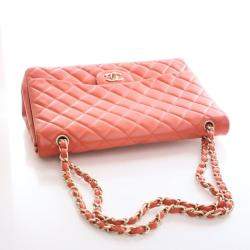 Pre Owned Chanel Maxi Lambskin Classic Single Flap Bag