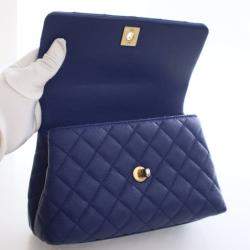 Pre Owned Chanel Mini Caviar Coco Handle Bag