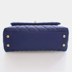 Pre Owned Chanel Mini Caviar Coco Handle Bag