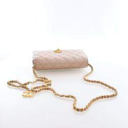 مملوكة مسبقًا محفظة بسلسلة شانيل جلد كافيار مبطن