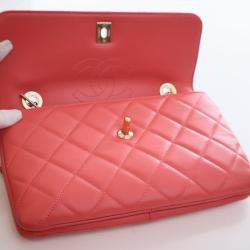 Pre Owned Chanel Small Lambskin Trendy CC Top Handle Bag