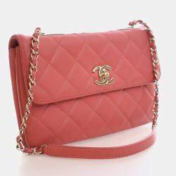 Pre Owned Chanel Small Lambskin Trendy CC Top Handle Bag