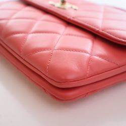 Pre Owned Chanel Small Lambskin Trendy CC Top Handle Bag