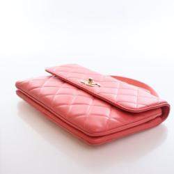 Pre Owned Chanel Small Lambskin Trendy CC Top Handle Bag