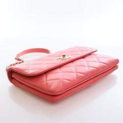 Pre Owned Chanel Small Lambskin Trendy CC Top Handle Bag