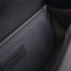 Pre Owned Chanel Large Lambskin Boy Bag