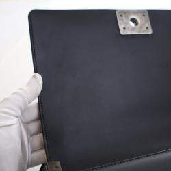 Pre Owned Chanel Large Lambskin Boy Bag