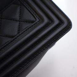 Pre Owned Chanel Large Lambskin Boy Bag