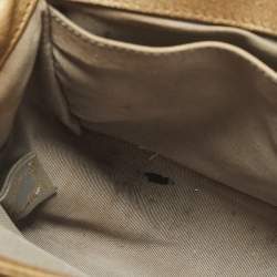 مملوكة مسبقًا حقيبة شانيل بوي سي سي مفرغة متوسطة ذهبية بقلاب