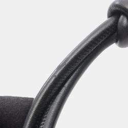 Pre Owned حقيبة كتف شانيل كامبون لاين جلدية سوداء بيضاء