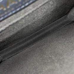 مملوكة مسبقًا Chanel Gold Navy Blue Leather Boy Flap Bag