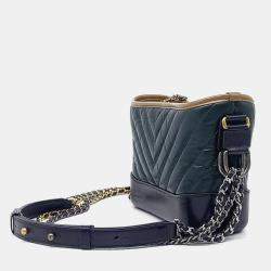 Pre Owned حقيبة شاينيل جابرييل شيفرون جلد متعدد الألوان بحجم صغير