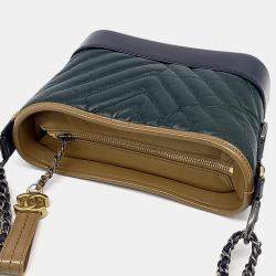 Pre Owned حقيبة شاينيل جابرييل شيفرون جلد متعدد الألوان بحجم صغير