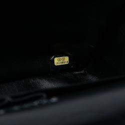 مملوكة مسبقًا حقيبة شانيل كلاسيكية مزدوجة قلاب جلد لا�مع كبيرة سوداء