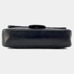 Pre Owned حقيبة كتف شانيل سلسلة ماتلاسي كوكو مارك لؤلؤ مزيف أسود