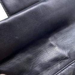 Pre Owned حقيبة كتف شانيل سلسلة ماتلاسي كوكو مارك لؤلؤ مزيف أسود