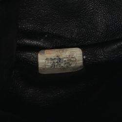 Pre Owned Chanel Matelasse Backpack Bag In Lambskin Leather Black