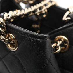 مملوكة مسبقًا Chanel Matelasse Studded Coco Mark Backpack Leather Black