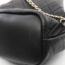 مملوكة مسبقًا Chanel Matelasse Studded Coco Mark Backpack Leather Black