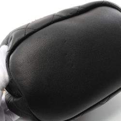 مملوكة مسبقًا Chanel Matelasse Studded Coco Mark Backpack Leather Black