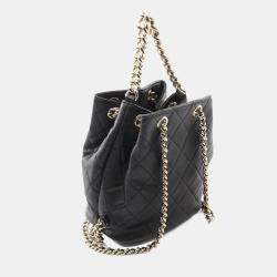 مملوكة مسبقًا Chanel Matelasse Studded Coco Mark Backpack Leather Black