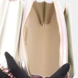 مملوكة مسبقًا حقيبة كتف شانيل ماتيلسي جلد الخروف وردية وذهبية