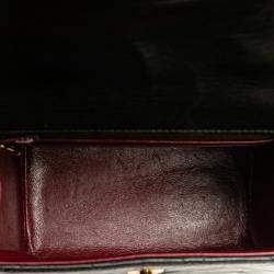 Pre Owned Chanel Matelasse Coco Mark Chain Shoulder Bag In Black Lambskin