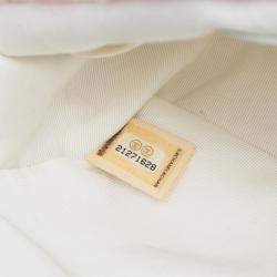 Pre Owned Chanel White Medium Classic Multicolor Cashmere Knit Single Flap