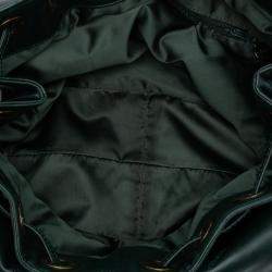 مملوكة مسبقًا Chanel Green CC Lambskin Tortoise Ring Drawstring Tote