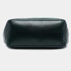 مملوكة مسبقًا Chanel Green CC Lambskin Tortoise Ring Drawstring Tote