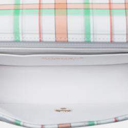 Pre Owned Chanel Green Mini Rectangular Classic Printed Calfskin Single Flap