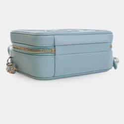 مملوكة مسبقًا Chanel Blue Small Caviar CC Filigree Vanity Case