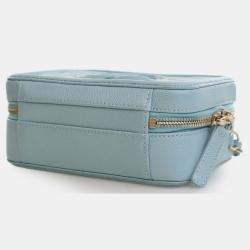 مملوكة مسبقًا Chanel Blue Small Caviar CC Filigree Vanity Case